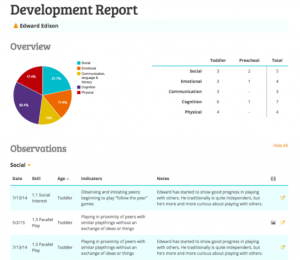Hi Mama Development Report Screen Shot